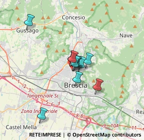 Mappa Via delle Tofane, 25128 Brescia BS, Italia (2.02273)
