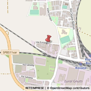 Mappa Via Europa, 52, 25038 Rovato, Brescia (Lombardia)