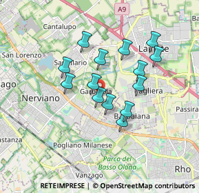 Mappa Via Tagliamento, 20014 Nerviano MI, Italia (1.42429)