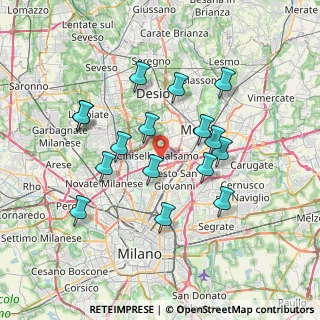 Mappa Via Domenico Brambilla, 20092 Cinisello Balsamo MI, Italia (6.75)