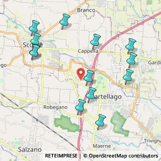 Mappa Via Boschi, 30030 Martellago VE, Italia (2.38692)