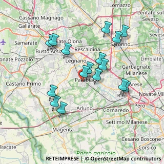 Mappa Via Bergamo, 20015 Parabiago MI, Italia (7.025)