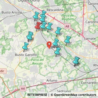 Mappa Via Bergamo, 20015 Parabiago MI, Italia (3.75267)