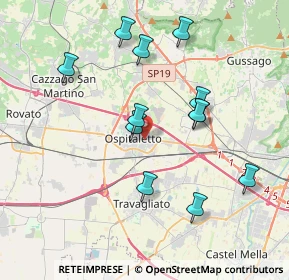 Mappa Via VIII Settembre, 25035 Ospitaletto BS, Italia (3.65667)