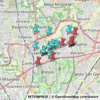 Mappa Via Costanza, 20095 Cusano Milanino MI, Italia (1.23158)