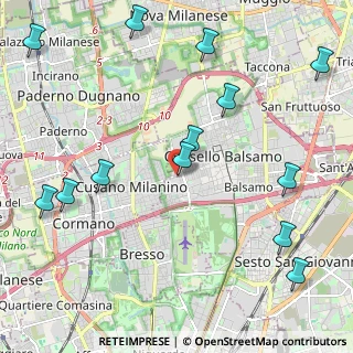 Mappa Via XXV Aprile, 20095 Cinisello Balsamo MI, Italia (2.71846)