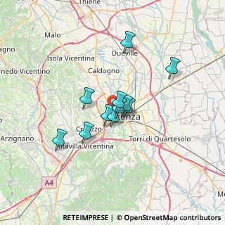 Mappa Via Fratelli Stuparich, 36100 Vicenza VI, Italia (4.61545)