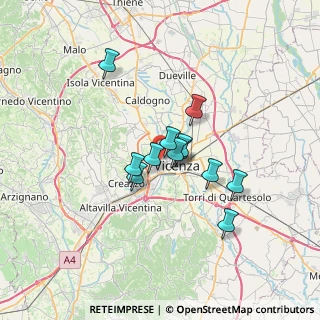 Mappa Via Fratelli Stuparich, 36100 Vicenza VI, Italia (4.7975)