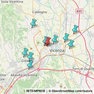 Mappa Via Fratelli Stuparich, 36100 Vicenza VI, Italia (3.06636)