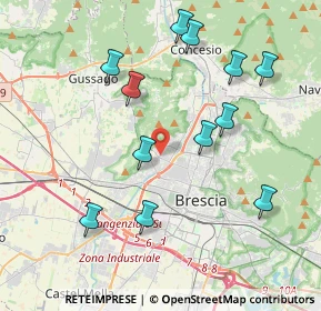 Mappa Via Prima Quartiere Abba, 25127 Brescia BS, Italia (4.10917)