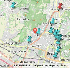 Mappa Via Prima Quartiere Abba, 25127 Brescia BS, Italia (2.465)