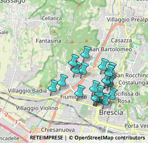 Mappa Via Prima Quartiere Abba, 25127 Brescia BS, Italia (1.594)