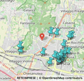 Mappa Via Prima Quartiere Abba, 25127 Brescia BS, Italia (2.282)