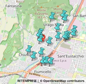 Mappa Via Prima Quartiere Abba, 25127 Brescia BS, Italia (0.871)