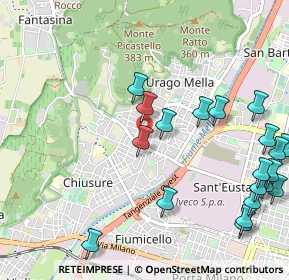 Mappa Via Prima Quartiere Abba, 25127 Brescia BS, Italia (1.3265)