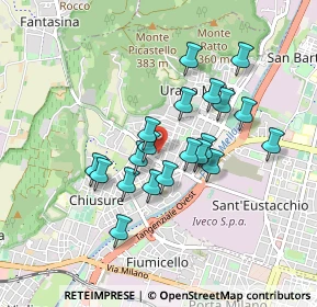 Mappa Via Prima Quartiere Abba, 25127 Brescia BS, Italia (0.7335)