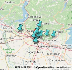 Mappa Via Prima Quartiere Abba, 25127 Brescia BS, Italia (7.40769)
