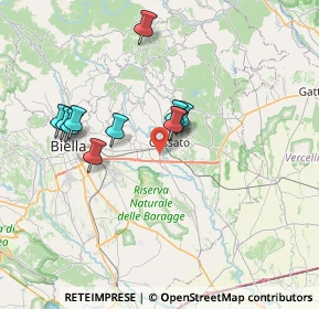 Mappa Via Pratobello, 13836 Cossato BI, Italia (6.19)