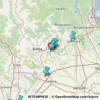 Mappa Via Pratobello, 13836 Cossato BI, Italia (28.71714)