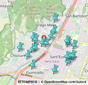 Mappa Via Leonzio Foresti, 25135 Brescia BS, Italia (0.9195)