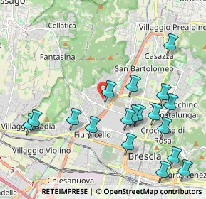 Mappa Via Leonzio Foresti, 25135 Brescia BS, Italia (2.29444)