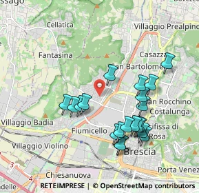 Mappa Via Leonzio Foresti, 25135 Brescia BS, Italia (1.8435)