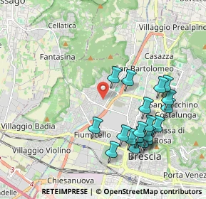 Mappa Via Leonzio Foresti, 25135 Brescia BS, Italia (2.059)