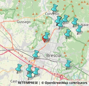 Mappa Via Arnaldo Foresti, 25127 Brescia BS, Italia (4.81067)
