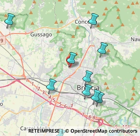 Mappa Traversa Quarta Giulio Cesare Abba, 25127 Brescia BS, Italia (4.89273)