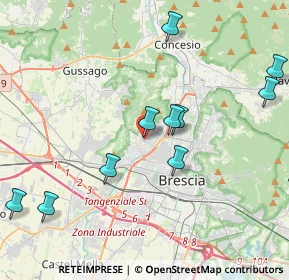 Mappa Traversa Quarta Giulio Cesare Abba, 25127 Brescia BS, Italia (4.94583)