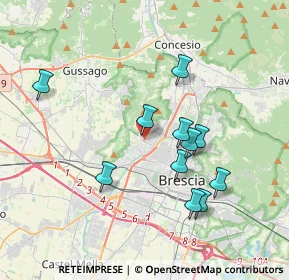 Mappa Traversa Quarta Giulio Cesare Abba, 25127 Brescia BS, Italia (3.46818)