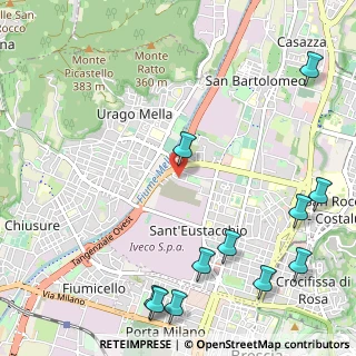 Mappa Via L. Reverberi, 25128 Brescia BS, Italia (1.51)