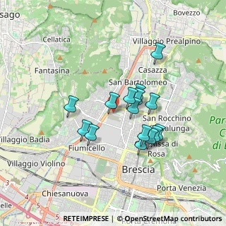 Mappa Via L. Reverberi, 25128 Brescia BS, Italia (1.41667)