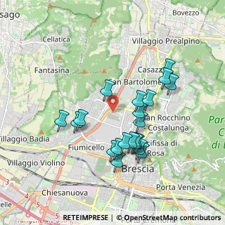 Mappa Via L. Reverberi, 25128 Brescia BS, Italia (1.702)