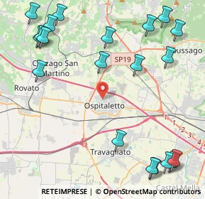 Mappa Via Pergolina, 25035 Ospitaletto BS, Italia (5.915)