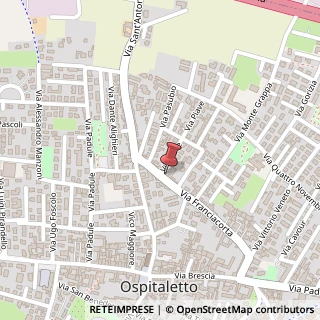 Mappa Via Franciacorta, 26, 25035 Ospitaletto, Brescia (Lombardia)