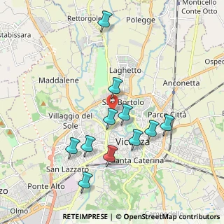 Mappa Via Niccolò Tommaseo, 36100 Vicenza VI, Italia (1.87091)