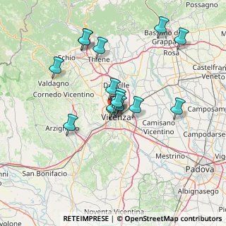 Mappa Via Niccolò Tommaseo, 36100 Vicenza VI, Italia (12.302)