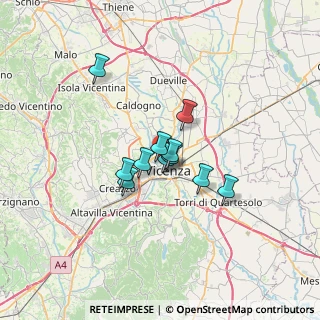 Mappa Via Niccolò Tommaseo, 36100 Vicenza VI, Italia (4.30091)