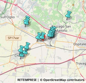 Mappa Via Pordoi, 25038 Rovato BS, Italia (2.82267)