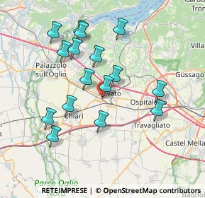 Mappa Via Pordoi, 25038 Rovato BS, Italia (7.105)