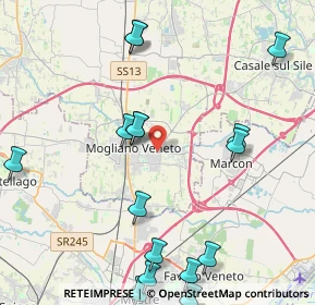 Mappa Via Casoni, 31021 Mogliano Veneto TV, Italia (5.7535)