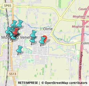 Mappa Via Casoni, 31021 Mogliano Veneto TV, Italia (1.2815)