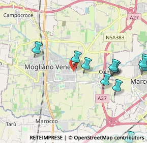 Mappa Via Casoni, 31021 Mogliano Veneto TV, Italia (2.41583)