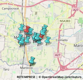 Mappa Via Casoni, 31021 Mogliano Veneto TV, Italia (1.3105)