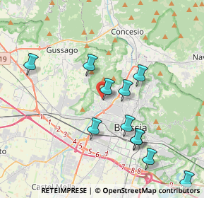 Mappa Via Fratelli Anderloni, 25127 Brescia BS, Italia (3.99727)