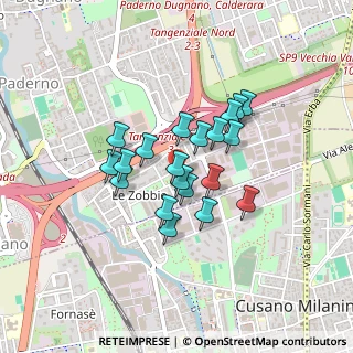 Mappa Via Aurelio Saffi, 20037 Paderno Dugnano MI, Italia (0.3155)