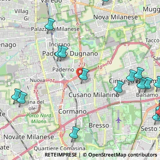 Mappa Via Aurelio Saffi, 20037 Paderno Dugnano MI, Italia (3.16824)