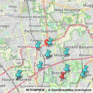 Mappa Via Aurelio Saffi, 20037 Paderno Dugnano MI, Italia (2.59583)