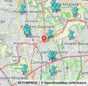 Mappa Via Aurelio Saffi, 20037 Paderno Dugnano MI, Italia (2.35214)